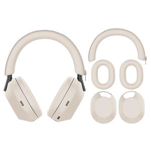 Juego 3 en 1 de funda de silicona suave para <span class=keywords><strong>auriculares</strong></span> <span class=keywords><strong>Sony</strong></span> xm5, funda protectora para <span class=keywords><strong>auriculares</strong></span>, accesorios protectores de piel - Product Image 3