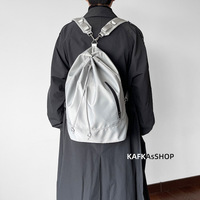 Sac à dos unisexe en jean imperméable, style coréen, simple, tendance et personnalisé, convertible en sac seau à bandoulière