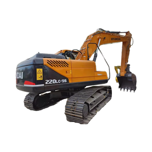 Excavadora de orugas Hyundai de 22 toneladas usada, máquina de construcción original con bomba y caja de cambios de motor Cummins, de Corea, con motor Cummins - Product Image 1