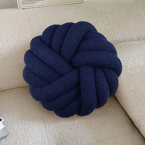 <span class=keywords><strong>Coussin</strong></span> à nœud sphérique en laine tricotée à la main, décoration de luxe pour la maison, <span class=keywords><strong>coussin</strong></span> en fibre acrylique - Product Image 2