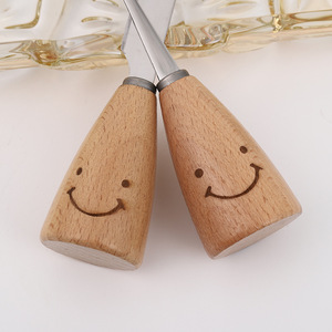 Usine En Gros Ins Style Coréen Plusieurs Types Original Sourire Visage Ménage <span class=keywords><strong>Cuisine</strong></span> Alimentaire <span class=keywords><strong>Ustensiles</strong></span> <span class=keywords><strong>De</strong></span> <span class=keywords><strong>Cuisine</strong></span> En Bois - Product Image 5