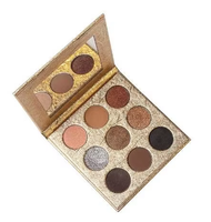 Palette de fards à paupières pigmentés de haute qualité, 9 couleurs, logo personnalisé, marque privée, couleur scintillante rose