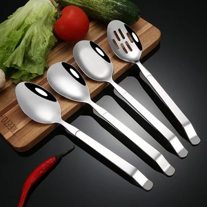 Stainless Steel <b>Serving</b> <b>Spoon</b> Large Long Handle Food Grade For Restaurant Hotel Use - Product Image 3