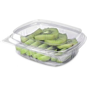 Transparent Clam Shell <b>Takeaway</b> Strawberries Tray Food <b>Container</b> Packaging Strawberry Heart Shaped PET Box Embossing Recycled - Product Image 1