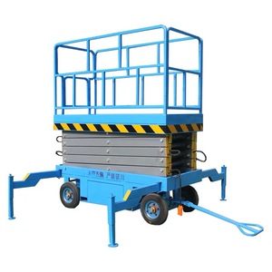 Plataforma DE TRABAJO aérea de tijera de mesa elevadora doble hidráulica 4m 6m 8M 12m 14m Elevador eléctrico con buen precio - Product Image 1