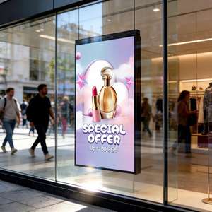 Display LCD Ultra Sottile da 43 49 55 65 Pollici per Pubblicità in Negozio, Insegna Bifacciale Leggibile alla Luce Solare per Vetrine - Product Image 3