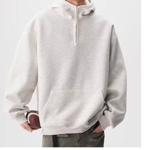 เสื้อแจ็คเก็ตมีฮู้ดแบบ unisex สำหรับนักออกแบบแฟชั่น สไตล์สปอร์ตอเนกประสงค์ เหมาะสำหรับคู่รัก ใส่ได้ทั้งฤดูใบไม้ผลิและฤดูใบไม้ร่วง ผ้าหนา ซิปครึ่งตัว - Product Image 2