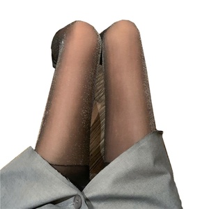 PR375 Argent Soie Brillant Collants Femmes Sexy <span class=keywords><strong>Noir</strong></span> <span class=keywords><strong>Bas</strong></span> Épicé Filles Disco Danse Collants - Product Image 1