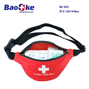 Riñonera deportiva roja de 28x18x6cm con cremallera para correr y trotar - Product Image 3