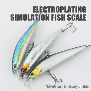 <span class=keywords><strong>Esche</strong></span> <span class=keywords><strong>Artificiali</strong></span> Minnow Sospese 7.5g 12.5g, Wobbler Rigidi in Plastica per la Pesca al Luccio e al Bass, Attrezzatura da Pesca - Product Image 4