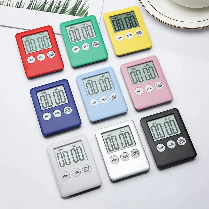 Kitchen Timer Learning Electronic Timer Digital Magnetic Cooking Baking LCD Countdown Loud Alarm Clock Countdown WXY404
