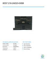 CPU Siemens 6ES7 216-2AD23-0XB8 Usada, Unidad Principal PLC Compacta 226, Controlador de Programación PLC Inteligente para Automatización Industrial