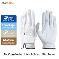 Guantes de Golf de Piel Cabretta Deportivos, Transpirables, de Secado Rápido, Anti-UV, para Mano Izquierda y Derecha, Unisex, de Primera Calidad, Coloridos, al por Mayor