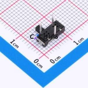 K3-1245D-K1 Slide Switch Through hole Component (THT) Switch Single Pole Double Throw Rectangle Pin Header PC Pin 9mm - Product Image 2