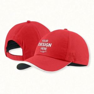 Gorra de Golf de Lona 100% Algodón con Bordado Estilo Urbano, Gorra Deportiva con Malla Trasera para Ciclismo, Playa, Viajes y Uso Casual - Product Image 1