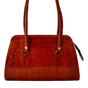 Handmade Genuine Leather Trendy Hand-<b>Tooled</b> Leather Women <b>Bag</b> Customized Luxury Product for Girls Hand Carving Leather <b>Tote</b> <b>Bag</b> - Product Image 1