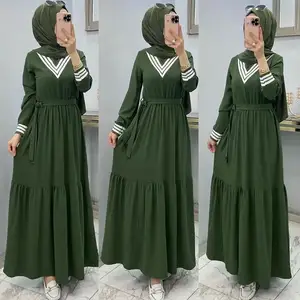 OEM thiết kế mới khiêm tốn hồi giáo ăn mặc áo choàng Arab dân tộc quần áo phụ nữ hồi giáo quần áo Thổ Nhĩ Kỳ Dresses