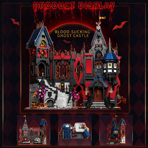 Free Tribe 36003 3540PCS Série de construction Château des vampires Modèle de blocs de construction Jouet éducatif technique Cadeau de festival - Product Image 4