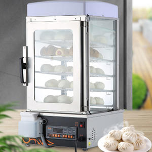 Commercial Electric 5-Layer Stainless Steel Snack Machine Counter Showcase Display for Warmed Food Food <strong>Thawing</strong> <strong>Equipment</strong> - Product Image 4