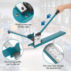 כלי חותך מעקה מתכת אלומיניום תעשייתי עם סגסוגת מדידה דו-כיוצב Din עבור מסילות אלומיניום ברזל 35 מ "מ מסילות אלומיניום - Product Image 3