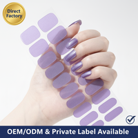 Fabricant OEM/ODM en gros d'autocollants et bandes adhésives pour ongles en gel 3D de style japonais sans UV, fournitures de beauté pour ongles DIY