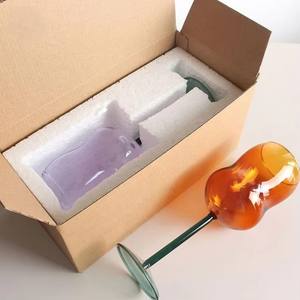 Copa de <span class=keywords><strong>vino</strong></span> tinto personalizada de tallo largo de borosilicato alto único Copa moderna hecha a mano Snw - Product Image 6