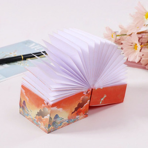 Dễ thương Memo Pad tái sử dụng Sticker văn phòng phẩm 500sheets Cube Shape tùy chỉnh in ấn đầy đủ cho nhắc nhở, danh sách-to-làm trong 2.95x2.95 inch - Product Image 5