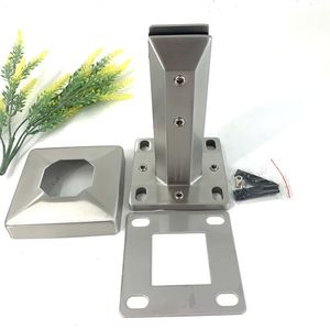 Trên Bán Satin Thép Không Gỉ 2205 Cơ Sở Tấm Kính Spigot Trong Kho Cho Không Khung Hồ Bơi Thủy Tinh Hàng Rào - Product Image 1