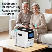 Máquina de Inhalación de Alto Flujo 900ml-800ml/min, Generador Inhalador SPE con Pureza del 99.999%, Venta al por Mayor Directa de Fábrica