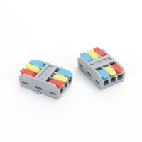 BOERDA Mini-borne de connexion rapide universelle compacte à 3 broches en cuivre pour alimentation PC et LED, LT-3 32A 60V, à enfichement rapide