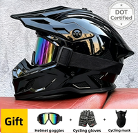 Nuevo Casco de Motocross Integral con Certificación DOT, ABS, para Hombre y Mujer, para Motociclismo al Aire Libre, Montaña, Rally, Go-Kart, Transpirable