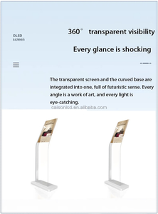 หน้าจอ <span class=keywords><strong>OLED</strong></span> แบบโปร่งใสขนาด 30 นิ้ว พร้อมขาตั้ง หน้าจอสัมผัส TFT แบบโปร่งใส รุ่น LW300PXL-HRT1 สำหรับป้ายดิจิทัลและการแสดงผล - Product Image 5