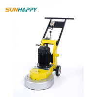 Ponceuse et polisseuse de sols en béton Sun Happy, autopropulsée avec aspiration intégrée