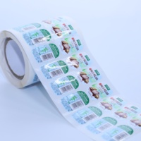 Rouleaux d'autocollants en vinyle imperméable imprimés en couleur CMJN à impression numérique personnalisée pour bouteille de boisson
