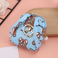Porte-monnaie Ourson Mignon en Gros, Sac Polyvalent Léger en PU et Alliage pour Écouteurs et Câbles de Données, Pochette Tendance pour Clés