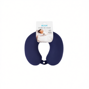 Cuscino da viaggio ILAN con supporto cervicale viscoelastico per dormire in aereo e in auto 36032 - Product Image 2
