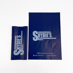 Custom Navy Blue Poly Mailers Branded Shipping Bags with Logo Printing for E-commerce Packaging Tear Proof Clothing & Shoes - Product Image 5