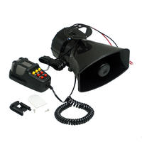Sirène de voiture de haute qualité 130 dB avec microphone, haut-parleur de véhicule 12 V avec sirène à 7 tons pour alarmes de véhicules spéciaux