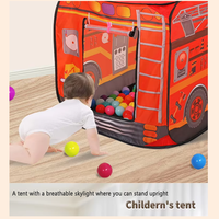 Tente de jeu en polyester pour enfants, thème crème glacée, piscine à balles, jeu d'imitation, séparateur de lit pour garçons et filles de 8 à 13 ans