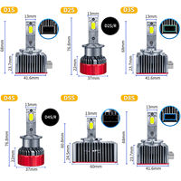 D série 100W Canbus sans erreur phare D1S D2S D3S D4S D5S D8S M15 ampoule Led D2R D4R voiture phare Led Para Auto