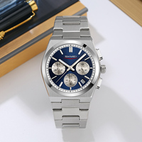 Montre à quartz classique à six aiguilles avec logo personnalisable, approvisionnement direct en usine, tendance luxe et tendance pour hommes