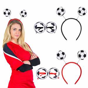 Diadema Decorativa con Gafas de Fútbol para Fanáticos de la Copa Mundial de Fútbol 2026, Accesorio para Fiestas Temáticas de Carnaval, Artículos para Animar en Ligas de Fútbol, Semi-manual - Product Image 1