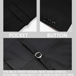 Veste de Costume pour Homme Personnalisée en Gros d'Usine, Nouveau Design, Coupe Classique, Veste Formelle de Bureau et d'Affaires pour Homme - Product Image 4