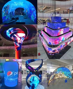 Póster 3D de malla curvada gigante para Tv, Panel Led Flexible exterior, publicidad, pantalla Led para exteriores, precio barato - Product Image 6