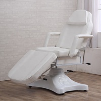 Silla Multifuncional de Piel Sintética HEYI para Salón de Belleza, Cama de Masaje Eléctrica Ajustable con 3 Motores, Mesa de Masaje