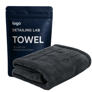 Serviette microfibre OEM simple face 600-800 g/m² mélange 80/20 super absorbante séchage rapide pour lavage et séchage de voiture - Product Image 3
