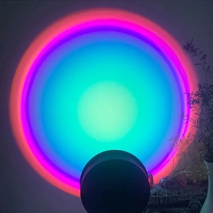 Lampe LED Coucher de Soleil et Lever de Soleil pour <span class=keywords><strong>Studio</strong></span> Photo et Vidéo, Éclairage d'Arrière-plan Arc-en-ciel pour Streaming en Direct et Selfies - Product Image 4