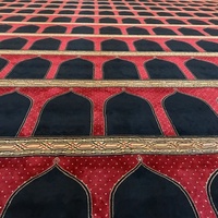 Tapis de mosquée Bocai antidérapant en nylon bouclé, réversible, sur mesure pour la salle de prière du Masjid