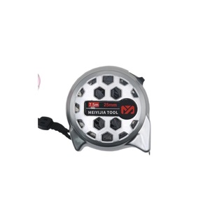 Mètre à ruban automatique Meiyijia 7,5 m 25 mm en acier inoxydable à rappel automatique, métrique, pour la décoration intérieure - Product Image 1