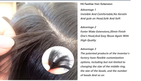Venta al por mayor pelo ruso 12a rizado h6 línea de plumas extensiones de cabello extensión de cabello humano 100% calidad de la cutícula virgen